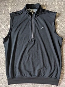 Straight Down Herren L Golf Weste 1/4 Zip Performance Stretch Pullover Ärmellos - Bild 1 von 7