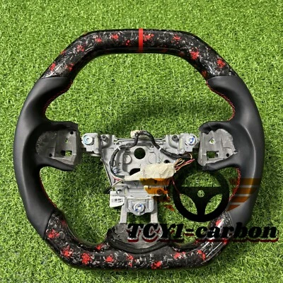 Forged Carbon Fiber Steering Wheel Fit for Cadillac ATS CTS 2013-2019 - Image 1 of 4