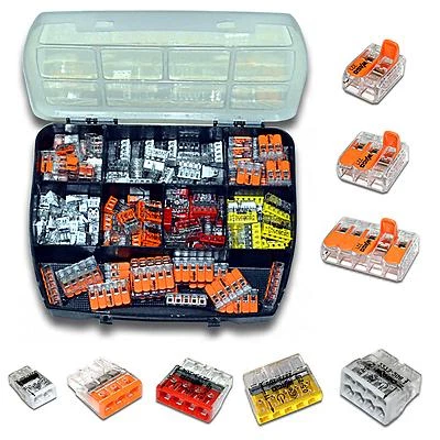 Sortimentsbox mit 150 Stk. WAGO 221 / 2273 Serie Box Set Verbindungsklemme