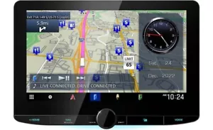 NUOVO Kenwood DNR1008RVS ricevitore multimediale digitale/LCD 10"/con CarPlay e Android Auto - Foto 1 di 5