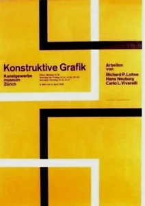Original vintage poster CONSTRUCTIF GRAPHIC EXPO 1958 Lohse - Picture 1 of 1
