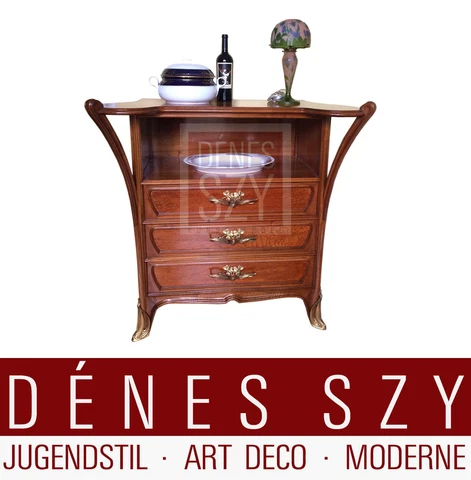 Art Nouveau furniture sideboard with three drawers Louis Majorelle Nancy ca.1900 Cover