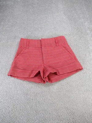 Шорты женские Marc By Marc Jacobs 0 красно-белые хлопковая шерстяная смесь с манжетами 2 дюйма - Изображение 1 из 4