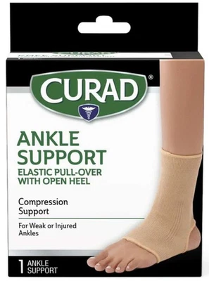 Soportes de tobillo de tacón abierto Curad (beige) grandes Foto 1 de 3