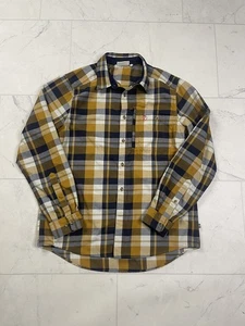 Camisa Fjallraven Fjallglim a Cuadros Azul Mostaza Marrón Abotonada Manga Larga Grande - Imagen 1 de 14