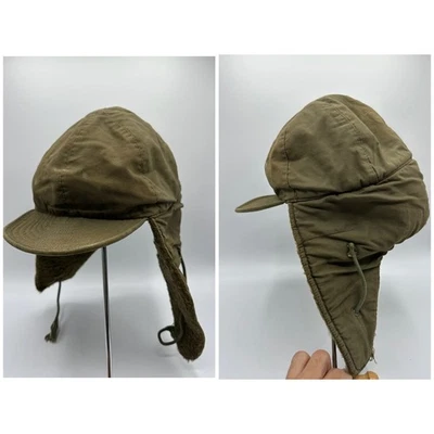 Sombrero de la Fuerza Aérea Militar de Invierno de Colección para Hombres Gorra con Oreja Forrada en Verde Oliva Foto 1 de 4