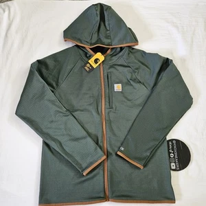 Carhartt Force Full Zip Sweatshirt Cilantro Green Boys Size Large 14-16 - Picture 1 of 8