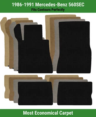 Alfombrillas Lloyd Velourtex fila delantera y trasera para Mercedes-Benz 560SEC 1986-1991  Foto 1 de 4