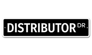 5809 SS Distributore 4" x 18" Novità Cartello Stradale Alluminio - Foto 1 di 2