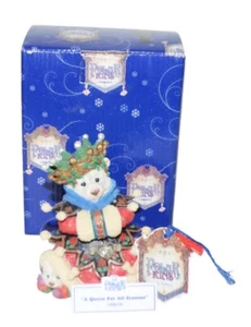 Vintage Eiskühe Bär Weihnachten Figuren Eisfest Königin Enesco 1996 - Bild 1 von 10