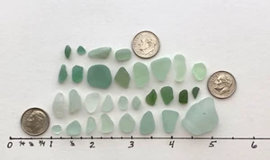 30 pezzi vetro mare spiaggia JQ full frost acqua blu verde oceano arte/artigianato vetro mare G1 - Foto 1 di 14