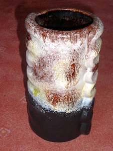 Dümler & Breiden: anni 70 - vaso - 24/21 - ceramica - Fat Lava - - Foto 1 di 5