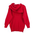 Linda Allard Ellen Tracy Red Super Kid Mohair Wool Blend Sweater VINTAGE Size P