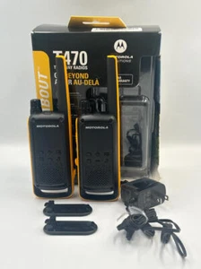 Motorola Talkabout T470 Two-Way Radios ONE BAD BATTERY!!! - Zdjęcie 1 z 10