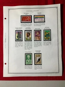 1987 year stamp with album pages, 37 stamps and $8.14 face vale. MNH - Picture 1 of 4