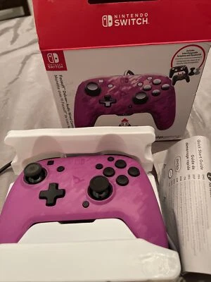 PDP Gaming Faceoff Deluxe + audio Wired Controller Faceplate: Purple Camo - N... - Image 1 of 4