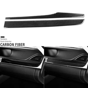Real Carbon Fiber Co-pilot Dashboard Panel Cover Trim For Lexus GS GS350 2012-20 - Picture 1 of 24