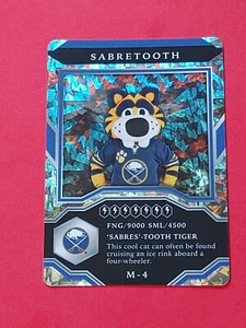 2021-22 Upper Deck MVP Mascots 1:20 Patterned Foilboard #M-4 Sabertooth Buffalo - Picture 1 of 2