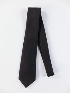KITON Napoli hand made 7 fold solid brown wool tie authentic Made in Italy - Picture 1 of 5