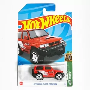 Hot Wheels 2023 Mitsubishi Pajero Evolution (Red) Mud Studs - Imagen 1 de 1