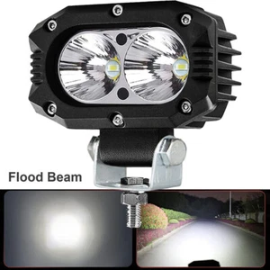 LED Fog Flood Headlight Driving Light Spot 9-36V Motorcycle ATV Truck Universal - Picture 1 of 8
