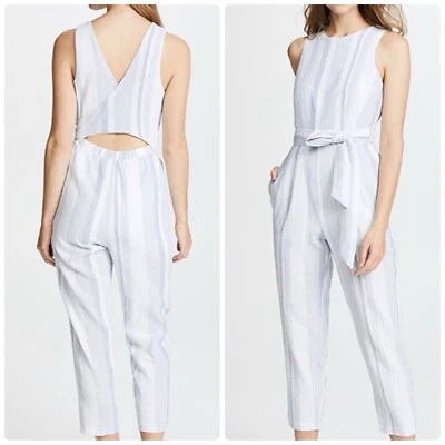 Mono ASTR Presley Mezcla de Lino Azul Cielo Rayas Talla XS $148 Foto 1 de 4