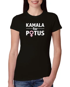 Kamala for POTUS 2024 Madam President Harris Womens Junior Tee - Picture 1 of 7