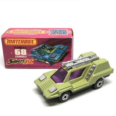 Lesney Matchbox Superfast No. 68 Cosmobile 1975 Avocado Green - England W/Box - Image 1 of 4