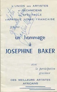Baker, Josephine. (1906–1975)Signed Dakar "Freres du Theatre d'Afrique" Program - Picture 1 of 2