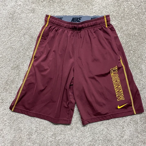 Minnesota Golden Gophers Shorts Adult Small Maroon Nike Dri Fit Basketball Gym Cover