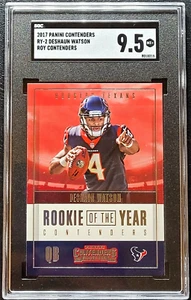 2017 Contenders #RY-2 Deshaun Watson RC Rookie of the Year SP SGC 9.5 Gem Mint - Picture 1 of 2