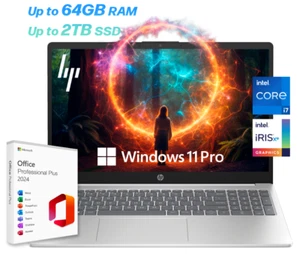 2025 HP Touch Laptop 15,6" 10-Core Intel i7, bis zu 64GB RAM & 2TB SSD, Win11 Pro - Bild 1 von 10
