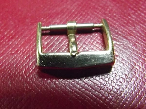 PATEK PHILIPPE - RARE VINTAGE - BUCKLE 14 mm INSIDE - YELLOW GOLD COLOR - SWISS - Picture 1 of 4