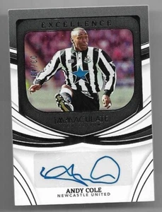 2022-23 Panini Immaculate INK Autograph Auto Card : Andy Cole #03/49 - Picture 1 of 2