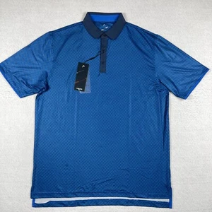 Head Polo Shirt Mens Large Blue Golf Preppy Tennis Pickleball Travel Vacation - Picture 1 of 16