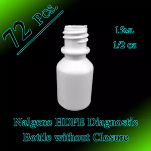 72pcs 15ml-1/2oz Nalgene HDPE Flacone senza Chiusura Campione, Scientifico - Foto 1 di 4