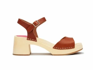 Swedish Hasbeens CLASSIC SANDAL Cognac Size 37 - Picture 1 of 3