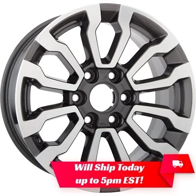 New 18" Machined & Charcoal Alloy Wheel Rim for 2019-2023 GMC Sierra 1500 - Image 1 of 4