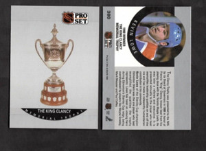 1990 Kevin Lowe Pro Set Hockey King Clancy Trophy Lot Edmonton Oilers