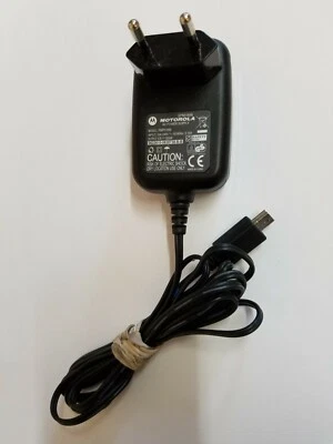Rare Motorola Euro Mini USB SPN5189B Travel Charger V3 V6 Z3 Razr Peble - Image 1 of 2