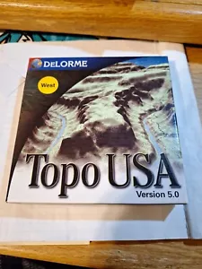 Topo Usa Version 5.0 West With Bonus Airial/Satellite CD - Picture 1 of 7