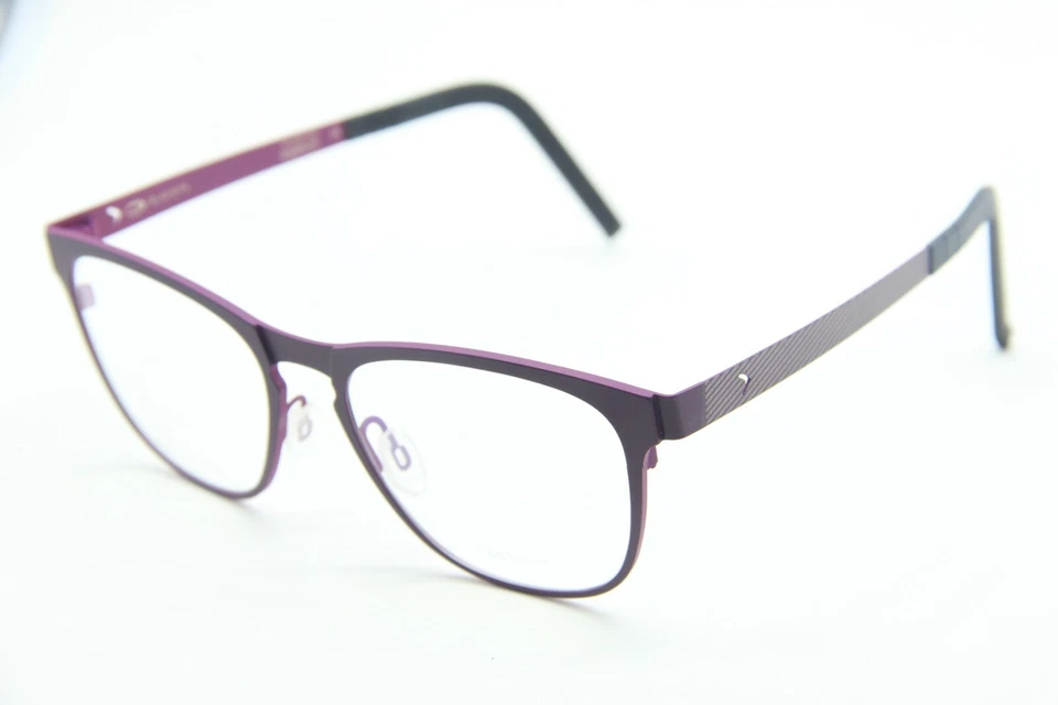 NEW BLACKFIN BF 742 COL. 529 WESTMAN PURPLE GUNMETAL AUTHENTIC EYEGLASSES 51-17 - Image 1 of 3