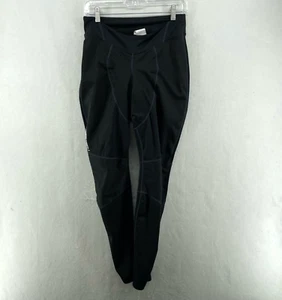 Louis Garneau Cycling Leggings Womens Sz M Black Solano 2 Wide Elastic Waistband - Picture 1 of 11