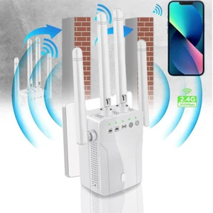WLAN Repeater Verstärker, 2,4GHz WiFi Extender Mit Repeater/AP Modus, Booster . - Bild 1 von 18