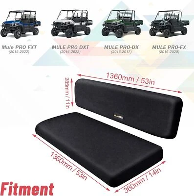 适用于川崎 MULE PRO-FX EPS LE 2016-2020/牧场版 2017 座椅套套装 — 第 1/4 张图片