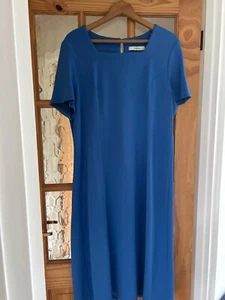 Lovely Blue midi dress Debenhams classic or country casuals CC size 18 - Picture 1 of 4