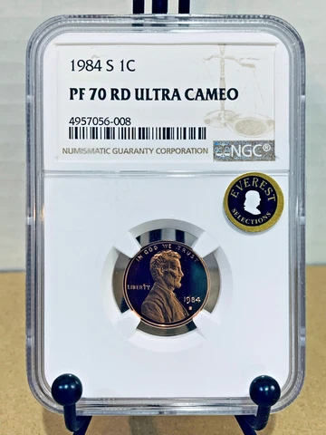 1984-S Lincoln Cent NGC PF70RD Ultra Cameo Everest Selections #4957056-008 Cover