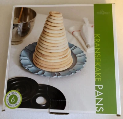Formas FoxRun Kransekake - Juego de 6 - Molde noruego para pastel de boda - nuevo Foto 1 de 2