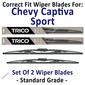 Wiper Blades 2pk Standard fit 2012-2015 Chevy Chevrolet Captiva Sport 30240/160 - Picture 1 of 1