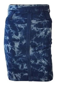 BCBG Max Azria Blue Acid Wash Mini Skirt (XS | UK 6-8) - Picture 1 of 3